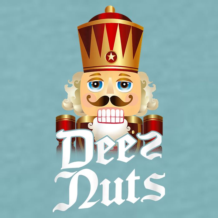 Deez Nuts Nutcracker Nut Funny Xmas Christmas Pajama Family Sueded Cloud Jersey T-Shirt