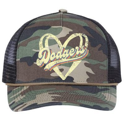 Dodgers Namefirst Name Retro Rope Trucker Hat Cap