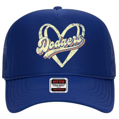 Dodgers Namefirst Name High Crown Mesh Back Trucker Hat