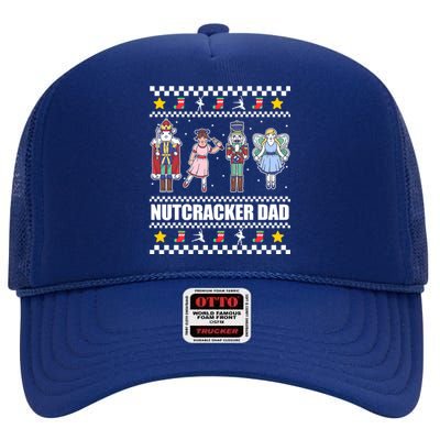 Deez Nuts Nutcracker Ugly Christmas Funny Meme Gift High Crown Mesh Back Trucker Hat