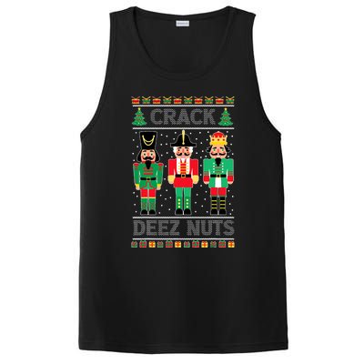 Deez Nuts Nutcracker Funny Ugly Christmas Sweater Xmas PosiCharge Competitor Tank