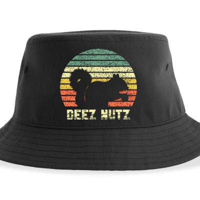 Deez Nuts Nutcracker Squirrel Deez Nutz Deezs Nut Funny Sustainable Bucket Hat