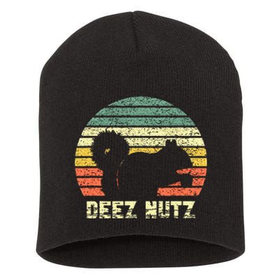 Deez Nuts Nutcracker Squirrel Deez Nutz Deezs Nut Funny Short Acrylic Beanie