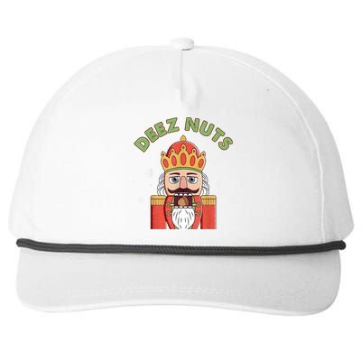 Deez Nuts Nutcracker Nut Women Funny Christmas Pjs Snapback Five-Panel Rope Hat