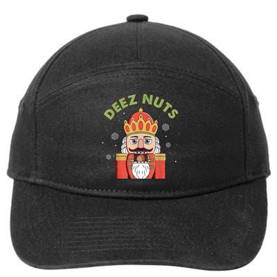 Deez Nuts Nutcracker Nut Women Funny Christmas Pjs 7-Panel Snapback Hat