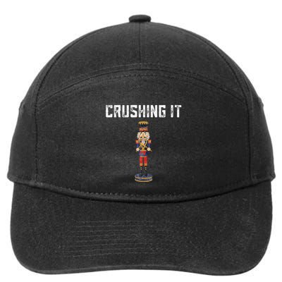 Deez Nuts Nut Cracker Crushing Christmas White Elephant Gift 7-Panel Snapback Hat
