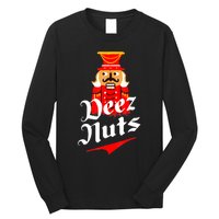 Deez Nuts Nutcracker Shirt Funny Ugly Christmas Sweater Long Sleeve Shirt