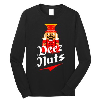 Deez Nuts Nutcracker Shirt Funny Ugly Christmas Sweater Long Sleeve Shirt