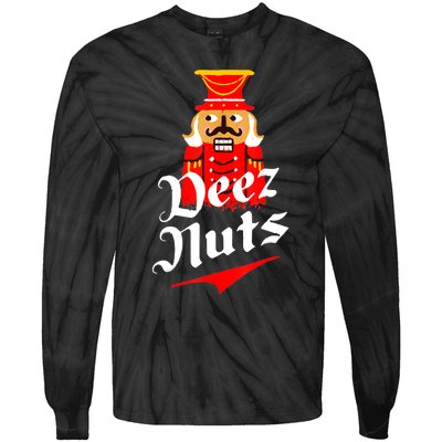 Deez Nuts Nutcracker Shirt Funny Ugly Christmas Sweater Tie-Dye Long Sleeve Shirt