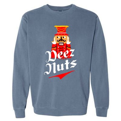 Deez Nuts Nutcracker Shirt Funny Ugly Christmas Sweater Garment-Dyed Sweatshirt