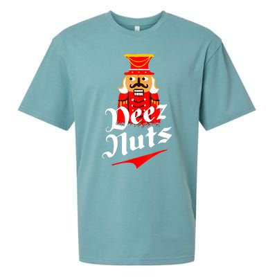 Deez Nuts Nutcracker Shirt Funny Ugly Christmas Sweater Sueded Cloud Jersey T-Shirt