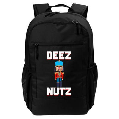 Deez Nutz Nutcracker Nuts Holiday Christmas Daily Commute Backpack