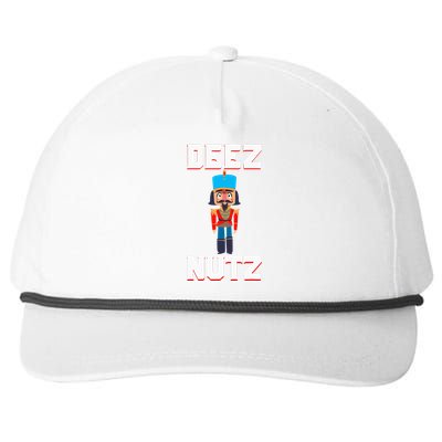 Deez Nutz Nutcracker Nuts Holiday Christmas Snapback Five-Panel Rope Hat