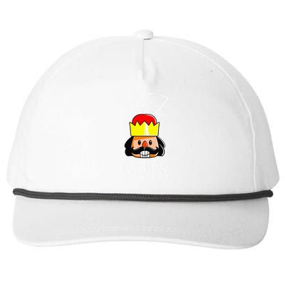 Deez Nuts Nutcracker Funny Christmas Nut Cracker Meme Snapback Five-Panel Rope Hat