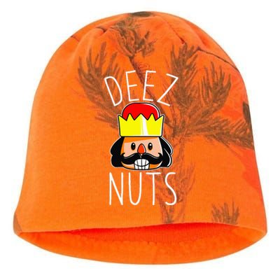 Deez Nuts Nutcracker Funny Christmas Nut Cracker Meme Kati - Camo Knit Beanie