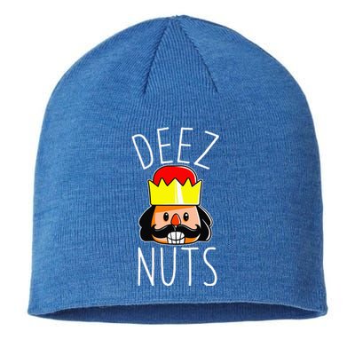 Deez Nuts Nutcracker Funny Christmas Nut Cracker Meme Sustainable Beanie