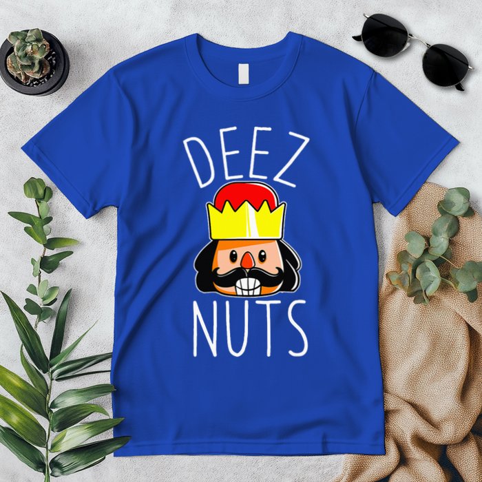 Deez Nuts Nutcracker Funny Christmas Nut Cracker Meme Premium T-Shirt