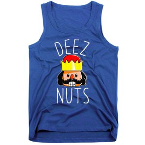 Deez Nuts Nutcracker Funny Christmas Nut Cracker Meme Tank Top