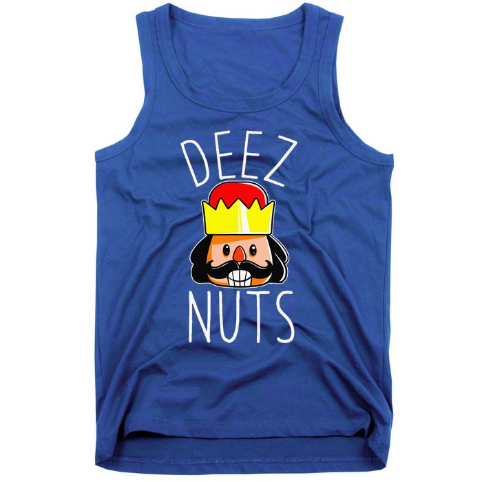 Deez Nuts Nutcracker Funny Christmas Nut Cracker Meme Tank Top