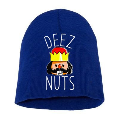 Deez Nuts Nutcracker Funny Christmas Nut Cracker Meme Short Acrylic Beanie