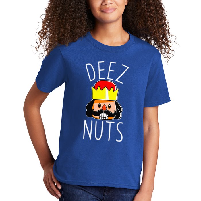 Deez Nuts Nutcracker Funny Christmas Nut Cracker Meme Kids T-Shirt