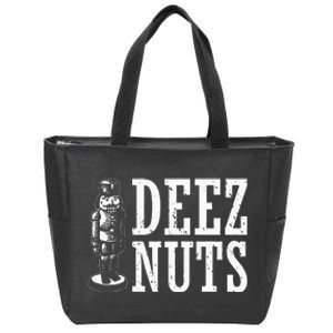 Deez Nuts Nutcracker Nut Christmas Funny Xmas Pajama Zip Tote Bag