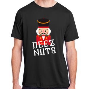 Deez Nuts Nutcracker Nut Wo Funny Christmas Pjs Adult ChromaSoft Performance T-Shirt