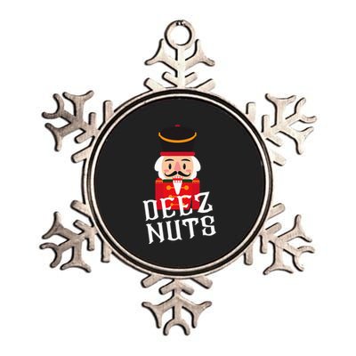 Deez Nuts Nutcracker Nut Wo Funny Christmas Pjs Metallic Star Ornament