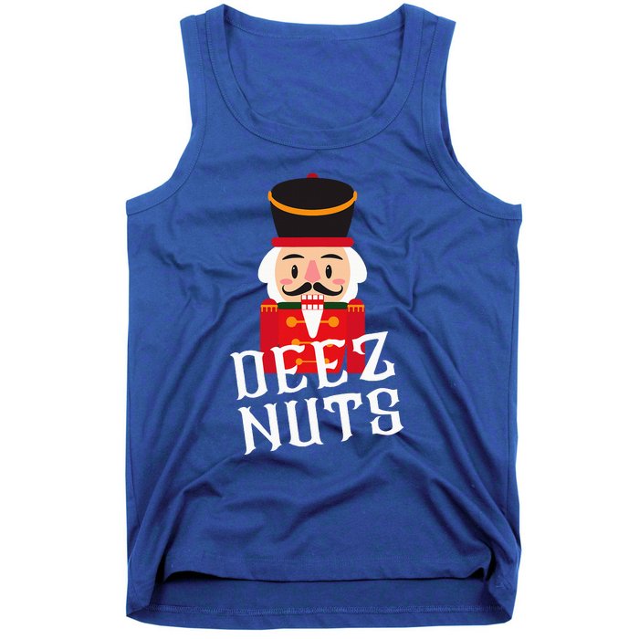 Deez Nuts Nutcracker Nut Wo Funny Christmas Pjs Tank Top