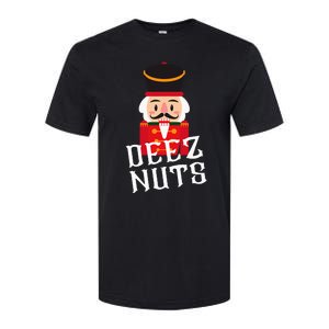 Deez Nuts Nutcracker Nut Wo Funny Christmas Pjs Softstyle CVC T-Shirt