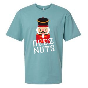 Deez Nuts Nutcracker Nut Wo Funny Christmas Pjs Sueded Cloud Jersey T-Shirt