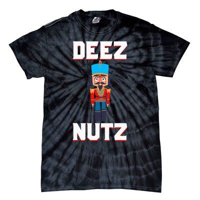 Deez Nutz Nutcracker Nuts Holiday Christmas Funny Novelty Tie-Dye T-Shirt