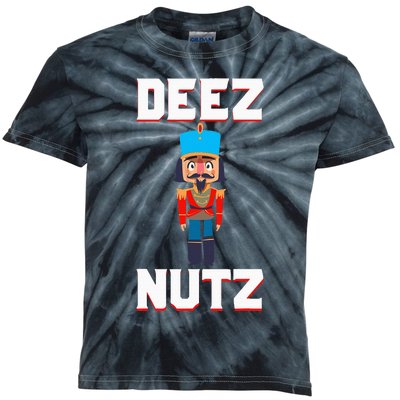 Deez Nutz Nutcracker Nuts Holiday Christmas Funny Novelty Kids Tie-Dye T-Shirt