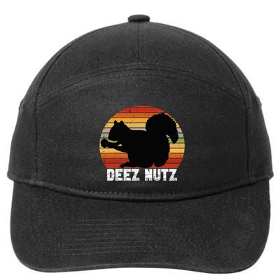 Deez Nutz Nutcracker Squirrel Gopher Chipmunk Dees Nuts 7-Panel Snapback Hat