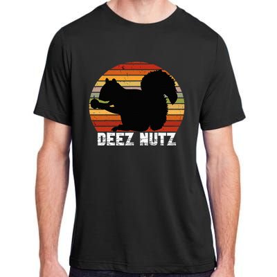 Deez Nutz Nutcracker Squirrel Gopher Chipmunk Dees Nuts Adult ChromaSoft Performance T-Shirt