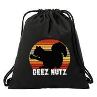 Deez Nutz Nutcracker Squirrel Gopher Chipmunk Dees Nuts Drawstring Bag