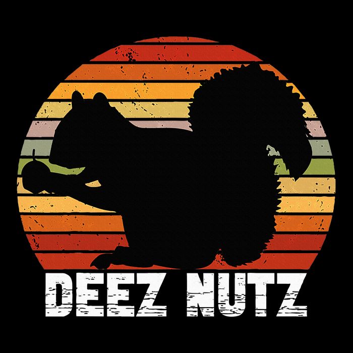 Deez Nutz Nutcracker Squirrel Gopher Chipmunk Dees Nuts Drawstring Bag