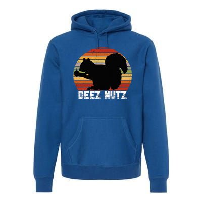 Deez Nutz Nutcracker Squirrel Gopher Chipmunk Dees Nuts Premium Hoodie