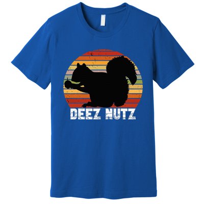 Deez Nutz Nutcracker Squirrel Gopher Chipmunk Dees Nuts Premium T-Shirt