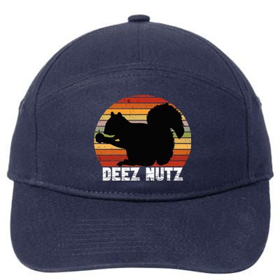 Deez Nutz Nutcracker Squirrel Gopher Chipmunk Dees Nuts 7-Panel Snapback Hat