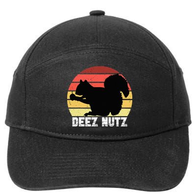 Deez Nutz Nutcracker Squirrel Gopher Chipmunk Dees Nuts 7-Panel Snapback Hat