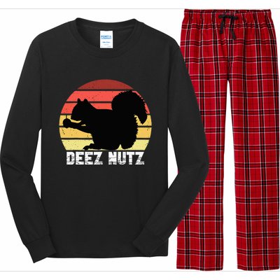 Deez Nutz Nutcracker Squirrel Gopher Chipmunk Dees Nuts Long Sleeve Pajama Set