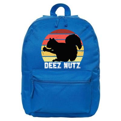 Deez Nutz Nutcracker Squirrel Gopher Chipmunk Dees Nuts 16 in Basic Backpack