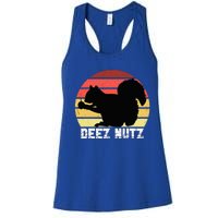 Deez Nutz Nutcracker Squirrel Gopher Chipmunk Dees Nuts Women's Racerback Tank