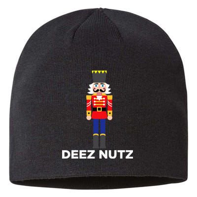 Deez Nutz Nutcracker Ugly Christmas Sweater Sustainable Beanie