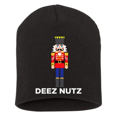 Deez Nutz Nutcracker Ugly Christmas Sweater Short Acrylic Beanie