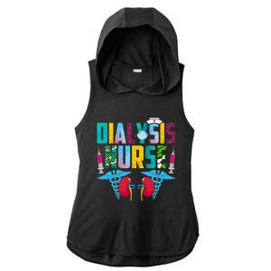 Dialysis Nurse Nephrology Nurse Neys Student Medical Gift Ladies PosiCharge Tri-Blend Wicking Draft Hoodie Tank