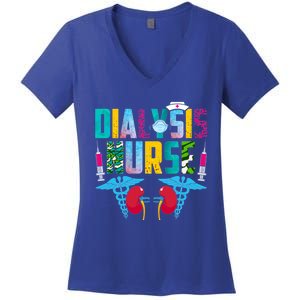 Dialysis Nurse Nephrology Nurse Neys Student Medical Gift Women's V-Neck T-Shirt