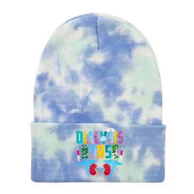 Dialysis Nurse Nephrology Nurse Neys Student Medical Gift Tie Dye 12in Knit Beanie