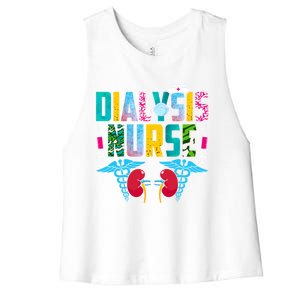 Dialysis Nurse Nephrology Nurse Neys Student Medical Gift Women's Racerback Cropped Tank